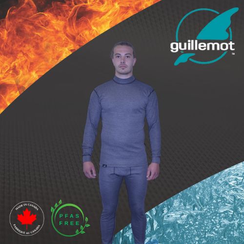 Flame-Resistant Men’s Long Sleeve Mock Neck Sweater