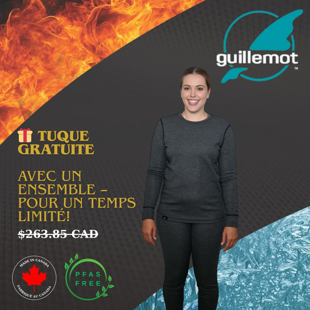 Flame-Resistant Women’s Set (Mock Neck Sweater + Long Pants + Free Toque)
